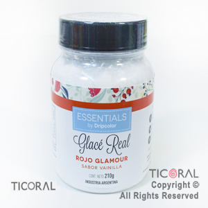 GLACE REAL ROJO GLAMOUR 210GR x 1